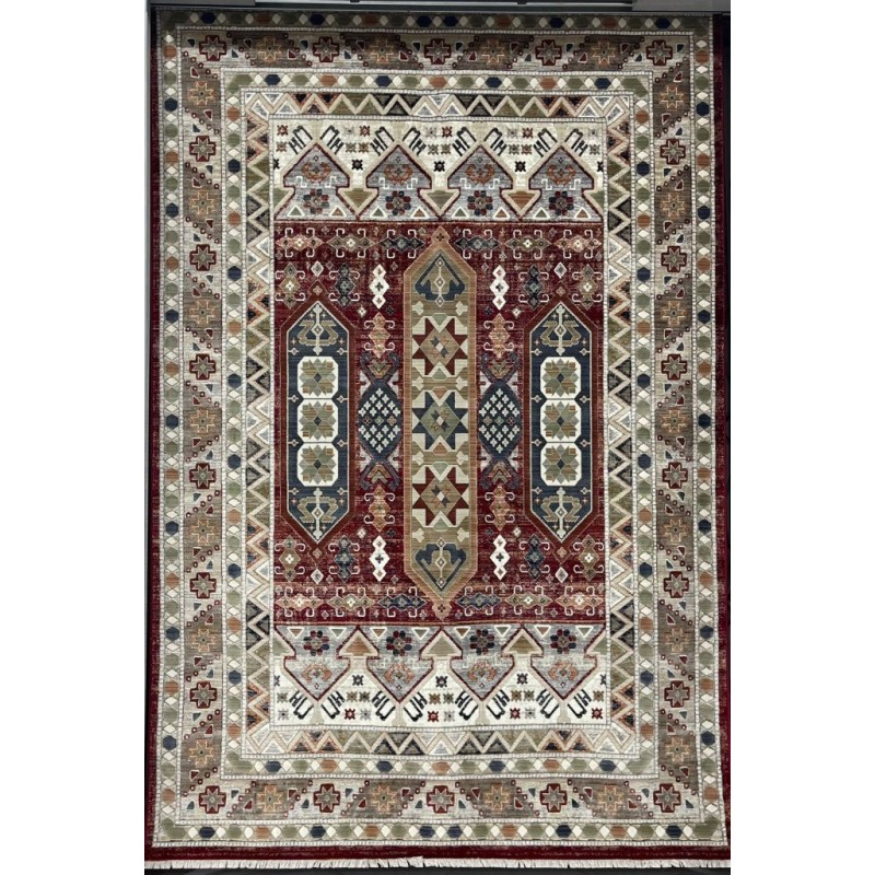 سجاد ليفون بوهيمي تركي L6952 احمر D84X9X مقاس 100*300