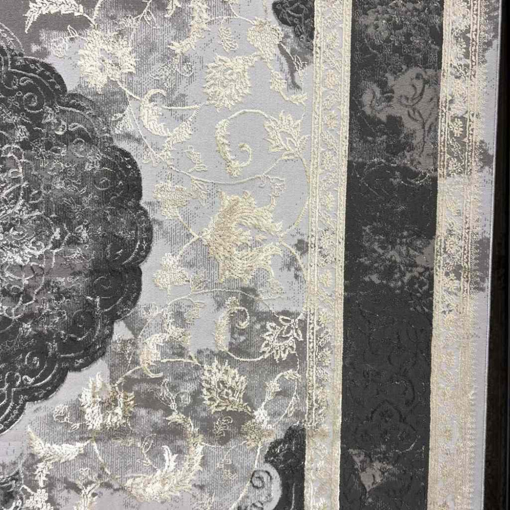 سجاد ليزا كولد تركي رصاصي مقاس 100*200