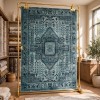 Turkish Luna Bohemian Rug ODO9A Aqua 150x220 cm