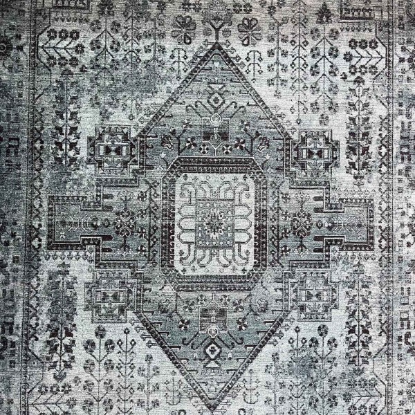 Turkish Luna Bohemian Rug ODO9A Aqua 150x220 cm