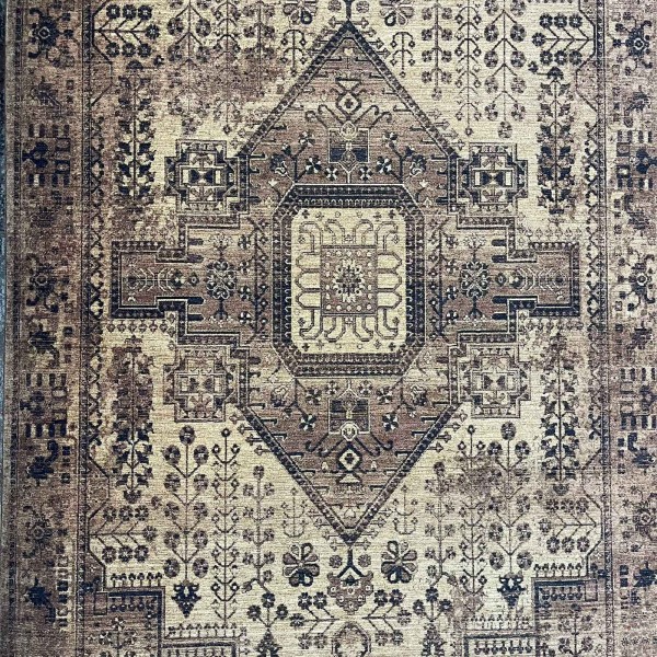 سجاد لونا بوهيمي تركي ODO9A بني مقاس 100*200