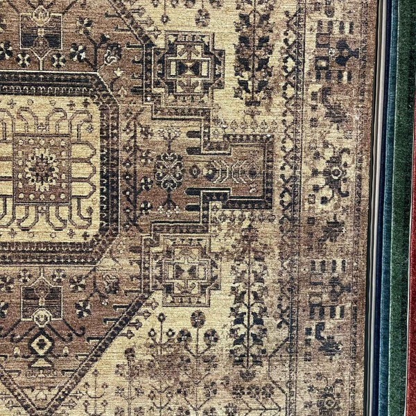 سجاد لونا بوهيمي تركي ODO9A بني مقاس 100*200