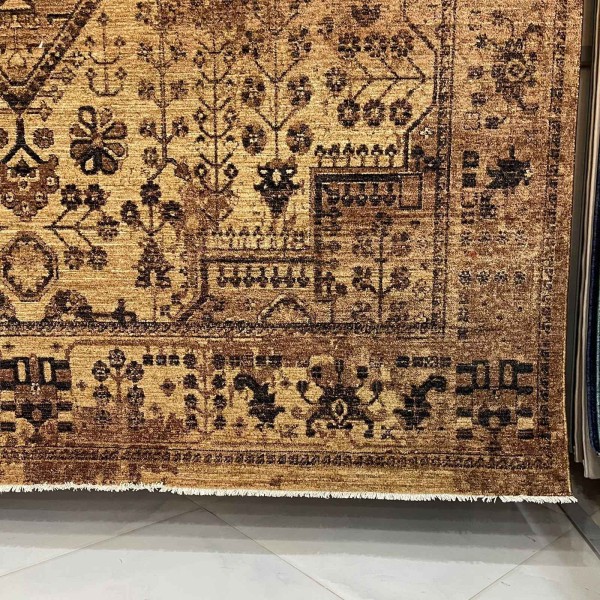 سجاد لونا بوهيمي تركي ODO9A بني مقاس 100*200