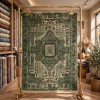 سجاد لونا بوهيمي تركي ODO9A اخضر مقاس 300*400
