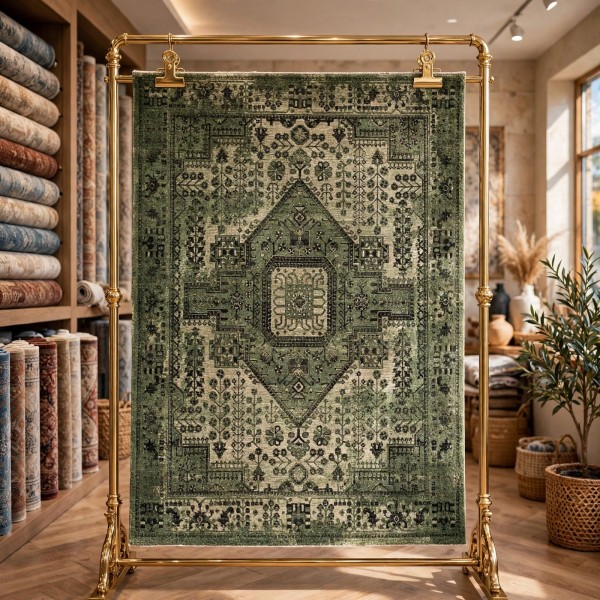 سجاد لونا بوهيمي تركي ODO9A اخضر مقاس 300*400