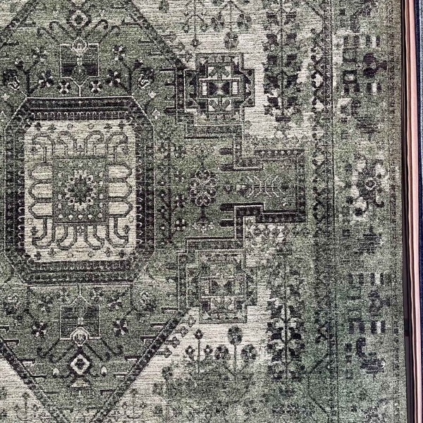 سجاد لونا بوهيمي تركي ODO9A اخضر مقاس 300*400