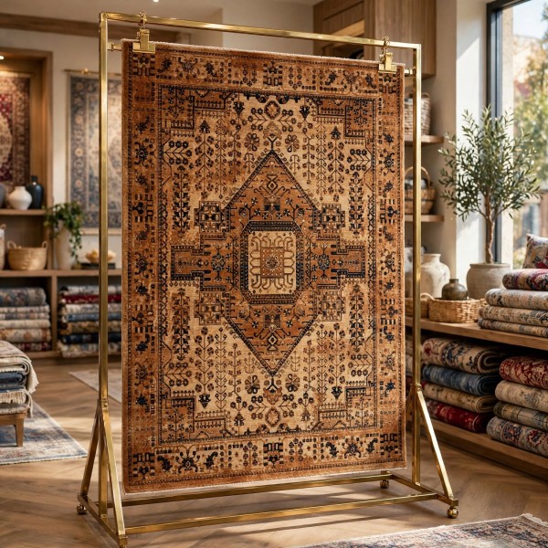 سجاد لونا بوهيمي تركي ODO9A برتقالي مقاس 150*220