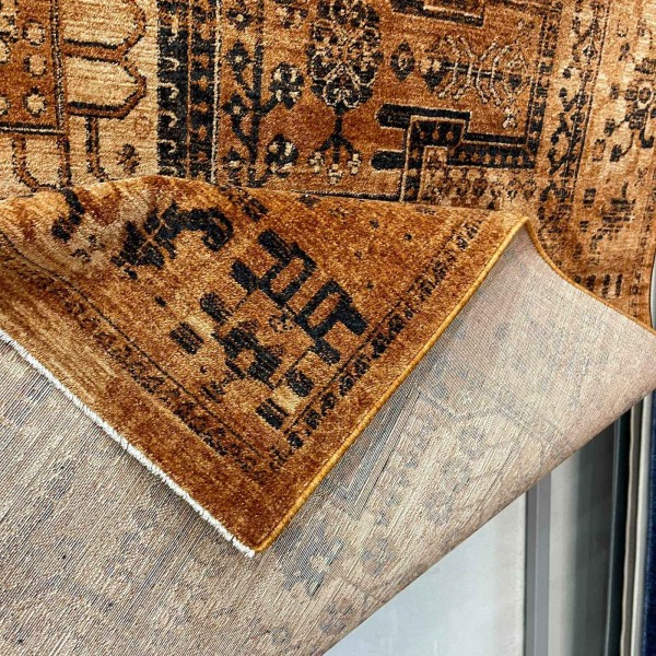سجاد لونا بوهيمي تركي ODO9A برتقالي مقاس 150*220