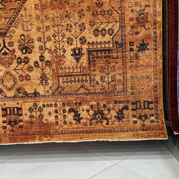 سجاد لونا بوهيمي تركي ODO9A برتقالي مقاس 150*220