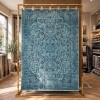 Turkish Luna Bohemian Rug Runner OE72C Aqua 100x200 cm