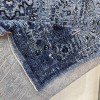 Turkish Luna Bohemian Rug Runner OE72C BLUE 100x200 cm