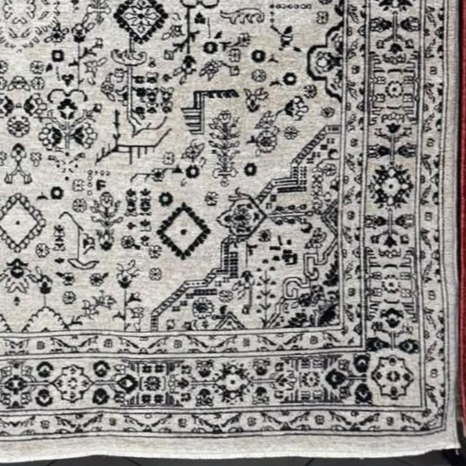 Turkish Luna Bohemian Rug Runner OE72C CREAM 100x300 cm