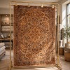 Turkish Luna Bohemian Rug OE72C ORANGE 250x350 cm