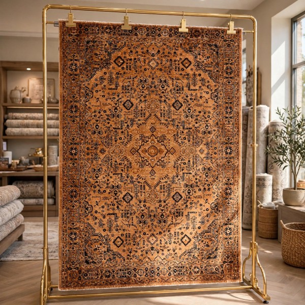 Turkish Luna Bohemian Rug OE72C ORANGE 250x350 cm