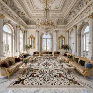 Mira Rug French Turkish Design SRC40A beige multi 100*300