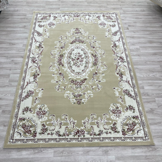 Paris Turkish Carpet 6989C beige Color Size 50*80