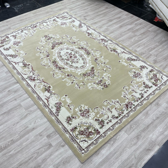 Paris Turkish Carpet 6989C beige Color Size 100*500