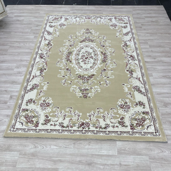 سجاد تركي باريس 6989C لون بيج مقاس 250*350