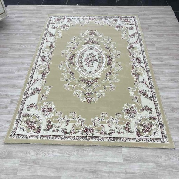 Paris Turkish Carpet 6989C beige Color Size 100*300
