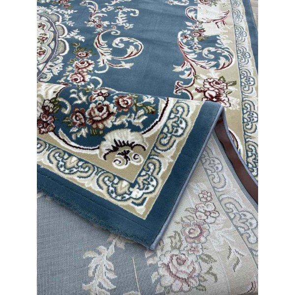 Paris Turkish Carpet 6989C Blue Color Size 400*600