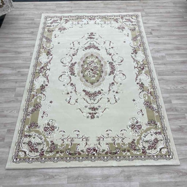 سجاد تركي باريس 6989C لون كريم مقاس 250*350