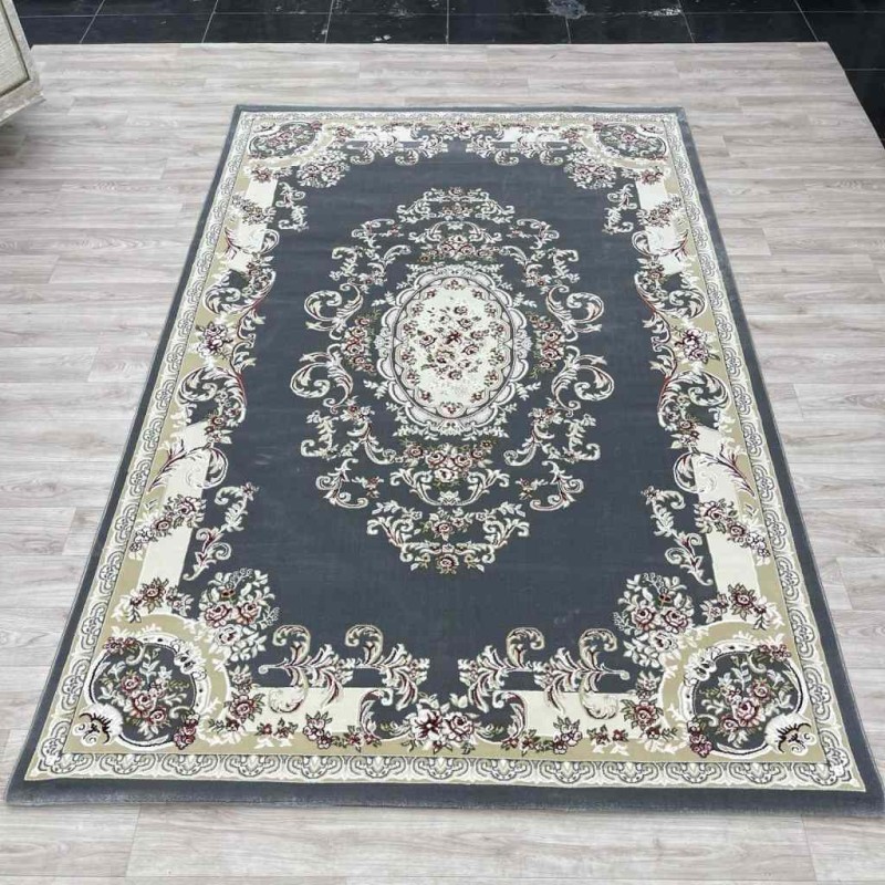 سجاد تركي باريس 6989C لون رصاصي مقاس 500*600