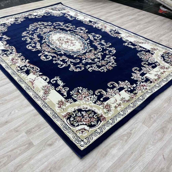 Paris Turkish Carpet 6989C navy Color Size 200*300