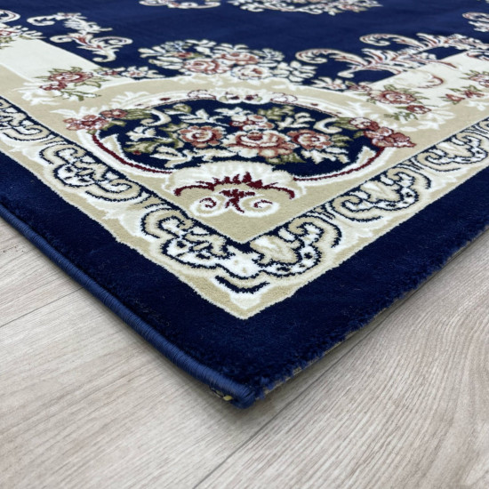 Paris Turkish Carpet 6989C navy Color Size 50*80