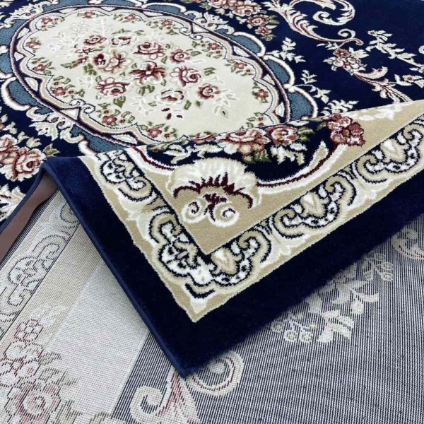 Paris Turkish Carpet 6989C navy Color Size 200*300