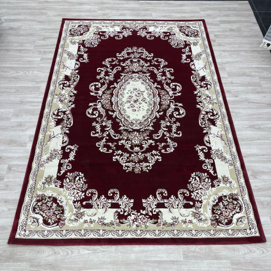 سجاد تركي باريس 6989C لون احمر عنابي مقاس 250*350