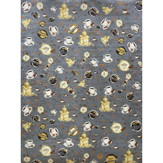 Gray Rubble Cafe Kitchen Carpet
