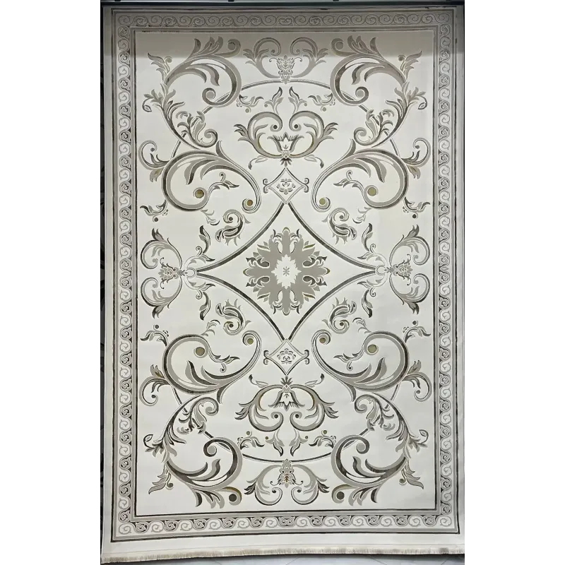 Turkish Safir Rug SRC28A cream beige Size 100x300