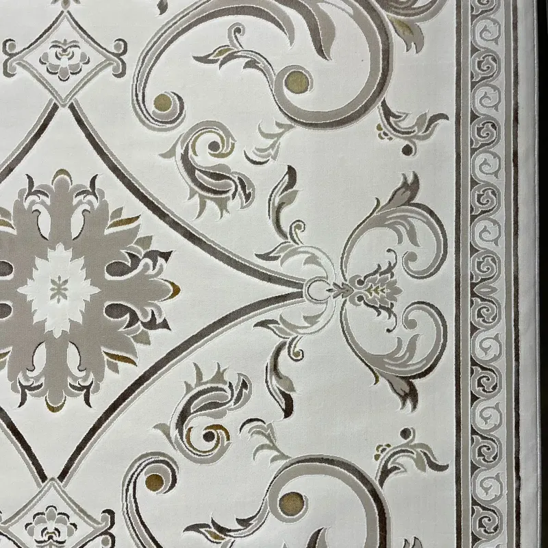 Turkish Safir Rug SRC28A cream beige Size 100x300