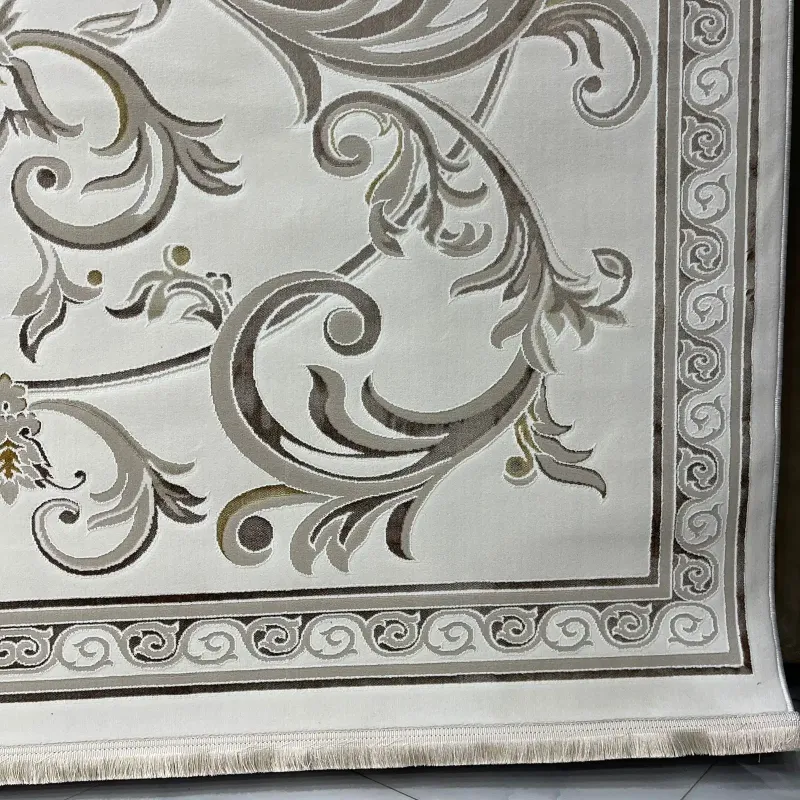 Turkish Safir Rug SRC28A cream beige Size 100x300