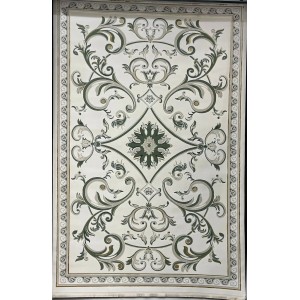سجاد سفير تركي SRC28A كريم اخضر مقاس 150*220