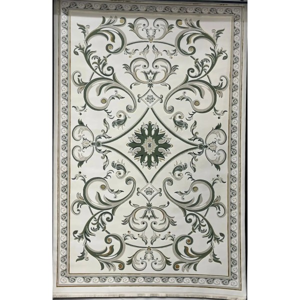 سجاد سفير تركي SRC28A كريم اخضر مقاس 150*220