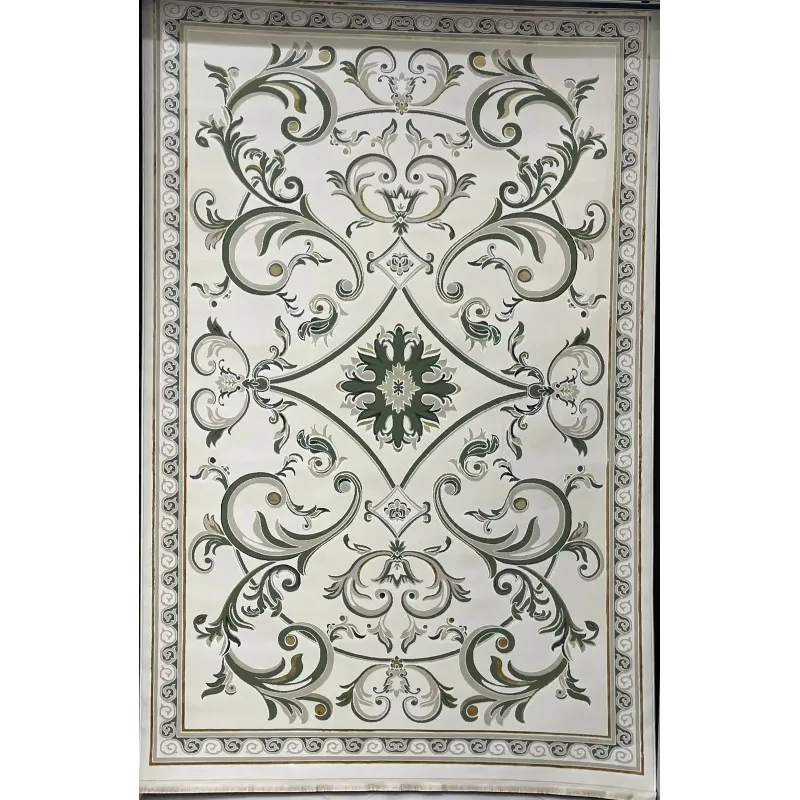 Turkish Safir Rug SRC28A cream green Size 150*220