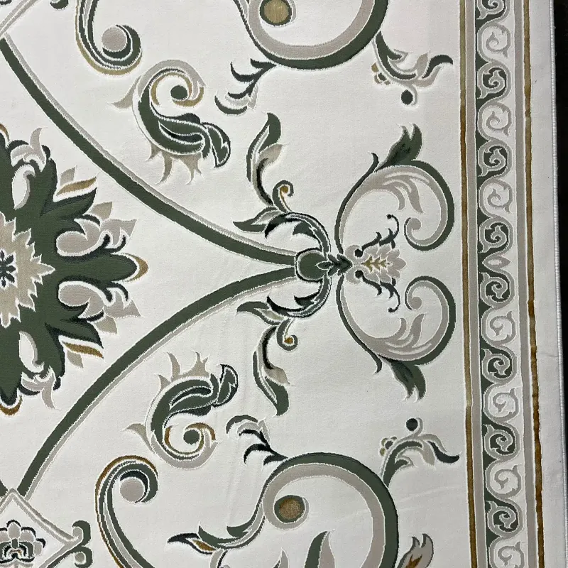 Turkish Safir Rug SRC28A cream green Size 150*220