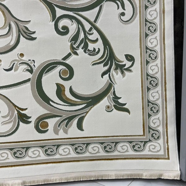 سجاد سفير تركي SRC28A كريم اخضر مقاس 150*220