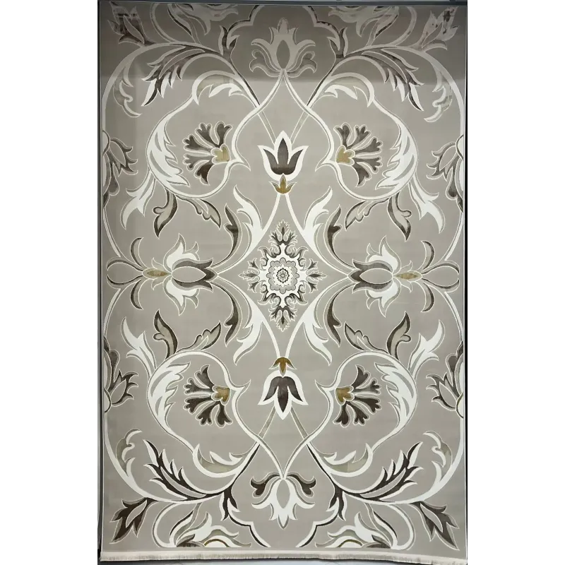 Turkish Safir Rug SRC32C beige cream Size 100x300