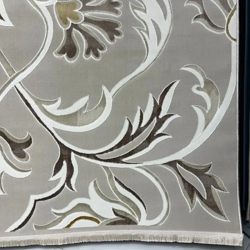 Turkish Safir Rug SRC32C beige cream Size 100x300