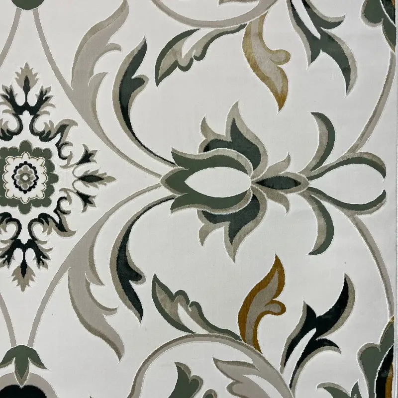Turkish Safir Rug SRC32C cream green Size 100x300
