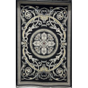 سجاد سفير تركي SRC03A اسود مولتي مقاس  300*400