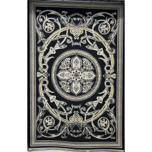 سجاد سفير تركي SRC03A اسود مولتي مقاس 150*220