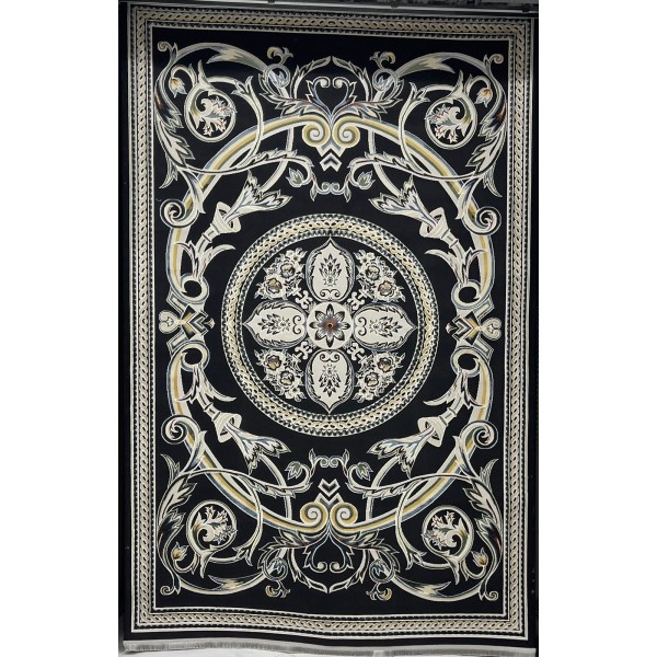 سجاد سفير تركي SRC03A اسود مولتي مقاس  200*300