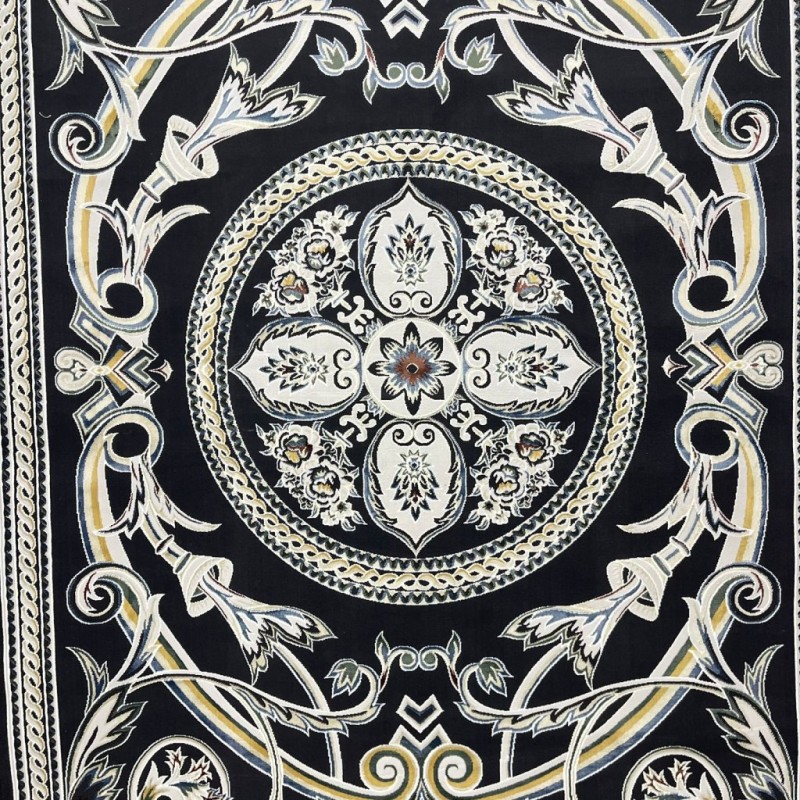 Turkish Safir Rug SRC03A Black Multi-Size 300*400