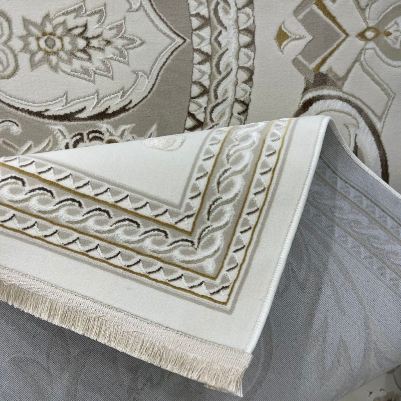 Turkish Safir Rug SRC03A cream beige-Size 200*300