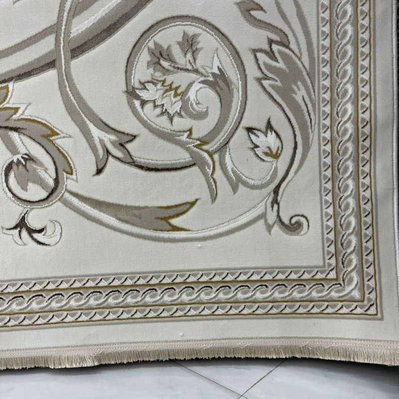 Turkish Safir Rug SRC03A cream beige-Size 200*300