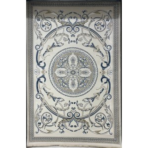 سجاد سفير تركي SRC03A كريم سماوي مقاس 150*220