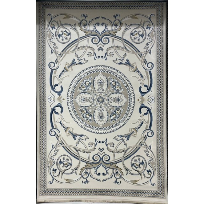 سجاد سفير تركي SRC03A كريم سماوي مقاس  250*350